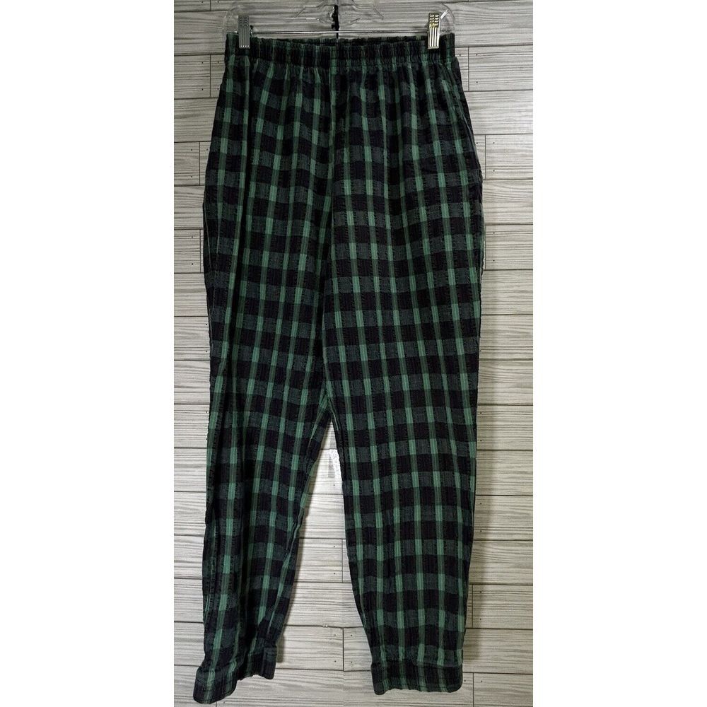 VTG Orvis Women's Seersucker Green Navy Plaid Pant & Full Zip Lightweight Sz‎ PM - Picture 10 of 16